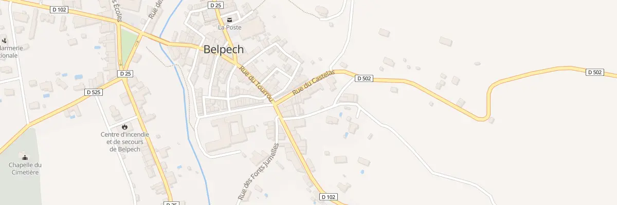 Plan du 10 Rue du Castelas à Belpech