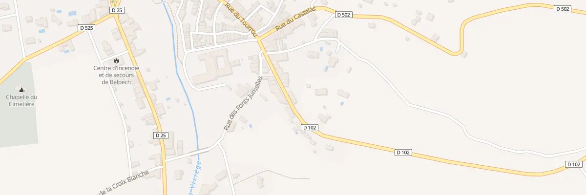 Plan du 17 Rue du Calvaire à Belpech