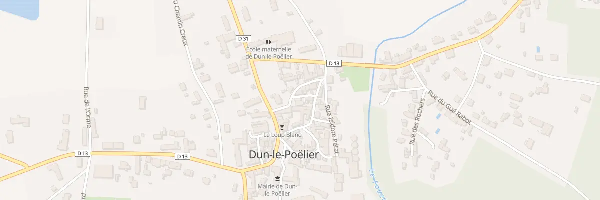 Plan du 6 Rue de la Fontaine à Dun-le-Poëlier