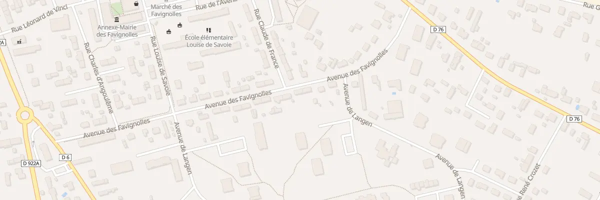 Plan du 38 Av des Favignolles à Romorantin-Lanthenay