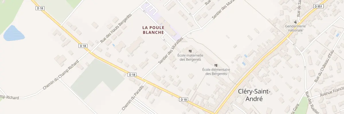 Plan du 2 Sen des Murailles à Cléry-Saint-André