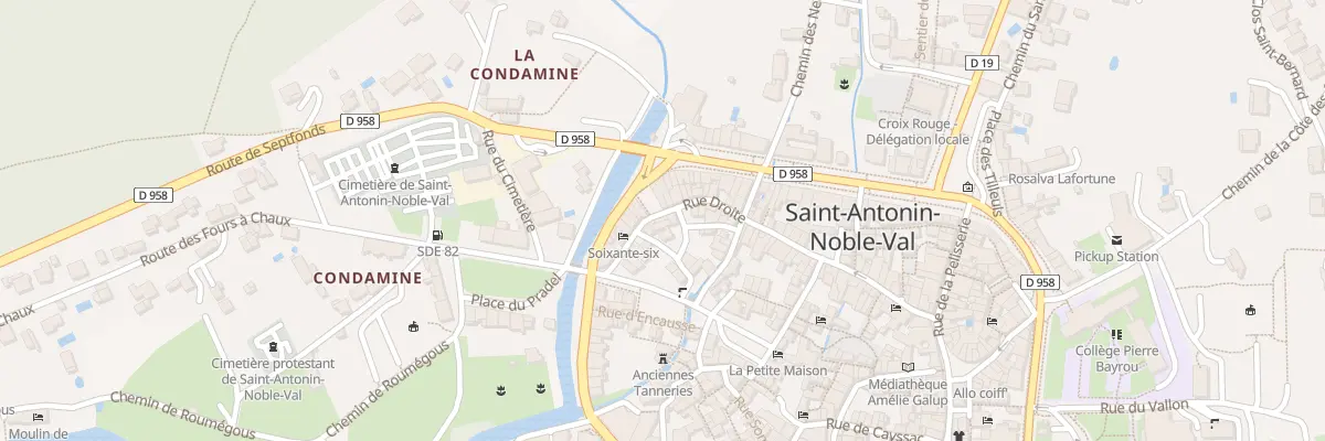 Plan du 59 Rue Droite à Saint-Antonin-Noble-Val