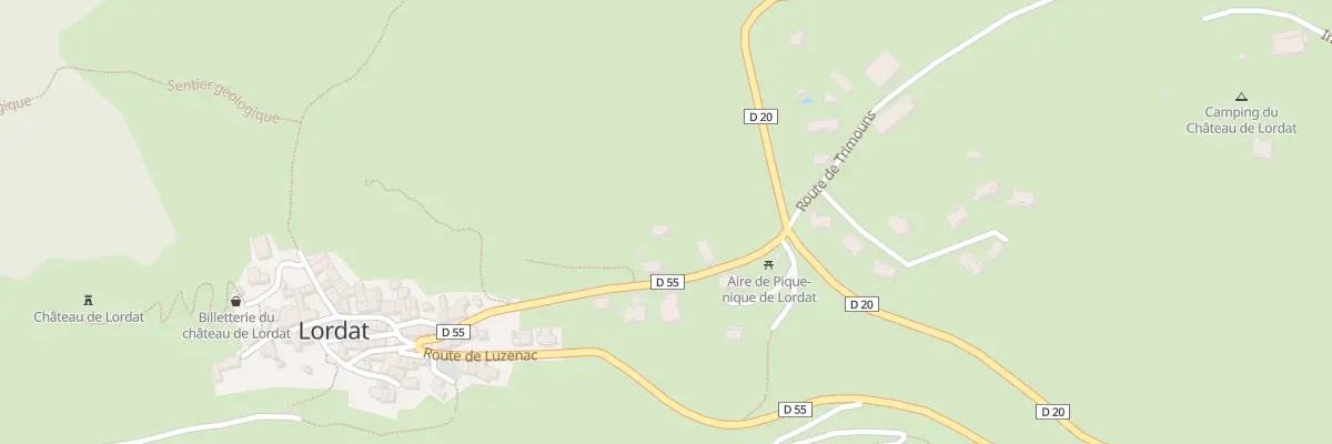 Plan du 52 La Croux à Lordat