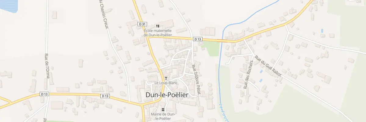 Plan du 1 Rue du Centre à Dun-le-Poëlier