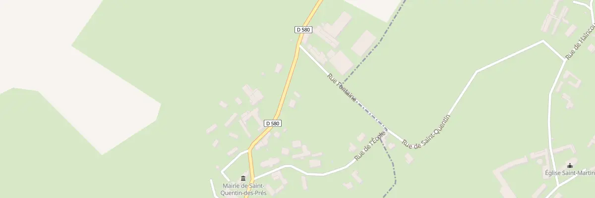 Plan du 6 Rue de l’Abbe Grugeon à Saint-Quentin-des-Prés