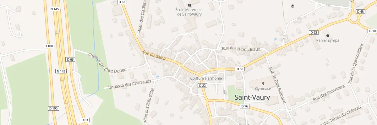 Plan du 13 Rue des Fourjadeaux à Saint-Vaury
