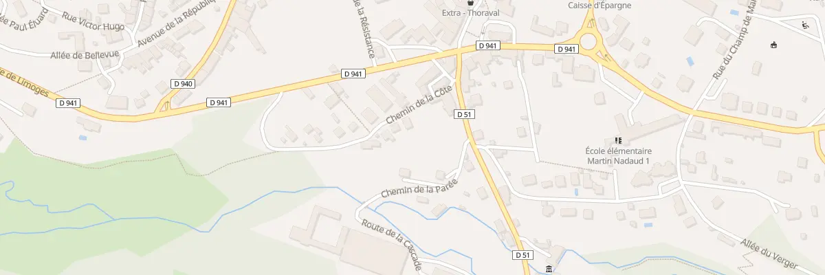 Plan du 5 Che de La Côte à Bourganeuf