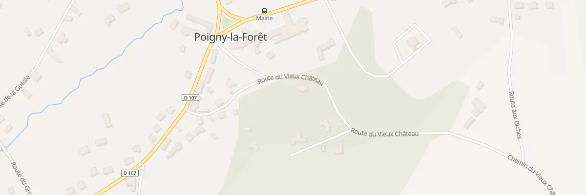 Plan du 12 Rte du Vx Chateau à Poigny-la-Forêt