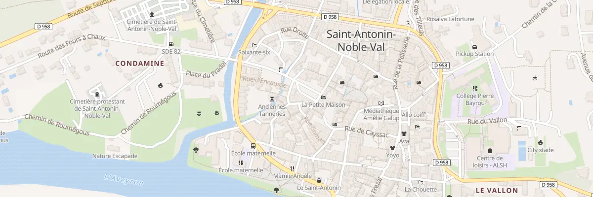 Plan du 33 Pl du Bessarel à Saint-Antonin-Noble-Val