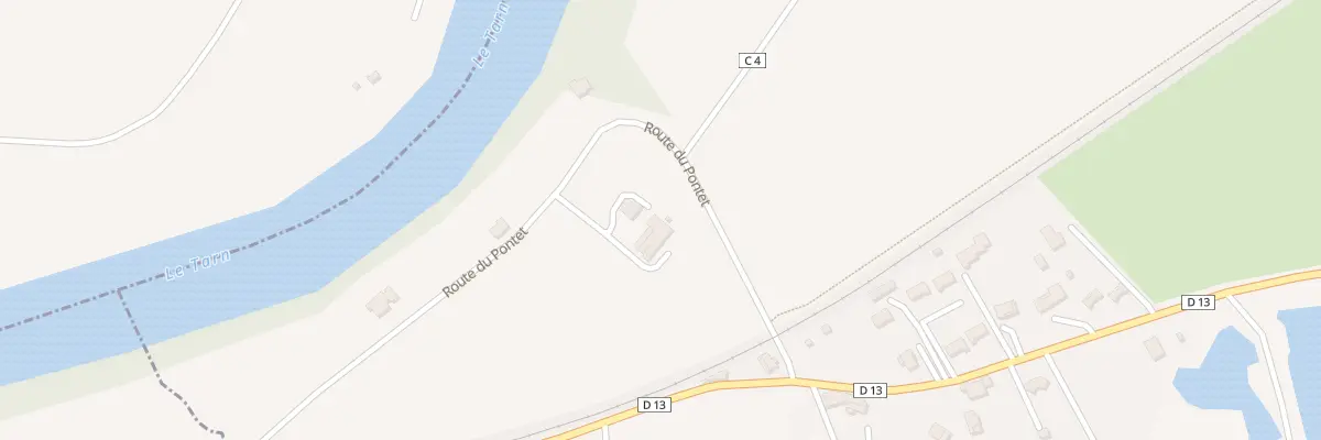 Plan du 105 Rte de Pontet à Loupiac