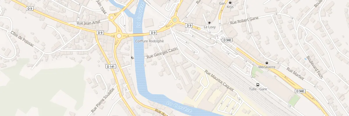 Plan du 3 Rue Georges Cazin à Ladignac-sur-Rondelles