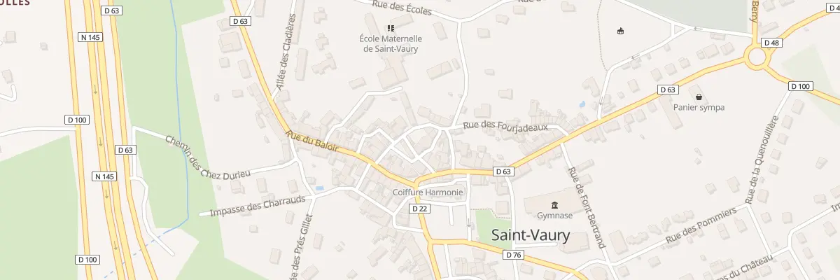 Plan du 1 Rue du Guéritou à Saint-Vaury