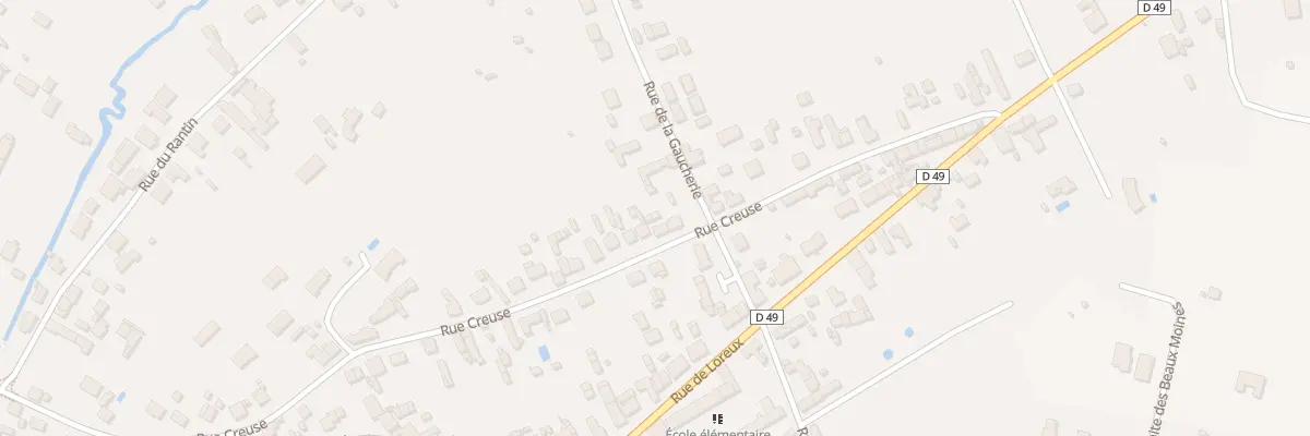 Plan du 58 Rue Creuse à Romorantin-Lanthenay