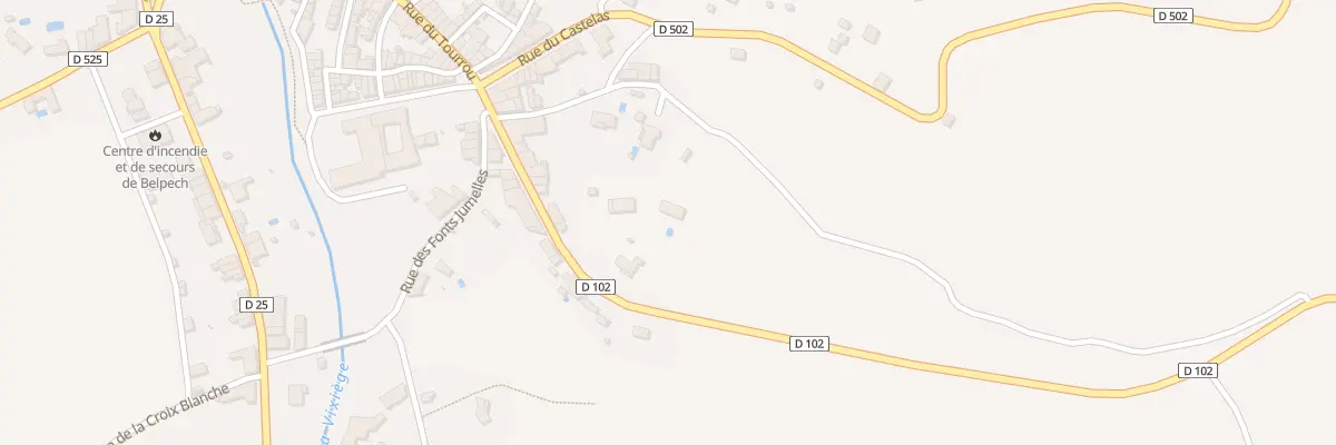 Plan du 5000F Rue du Calvaire à Belpech