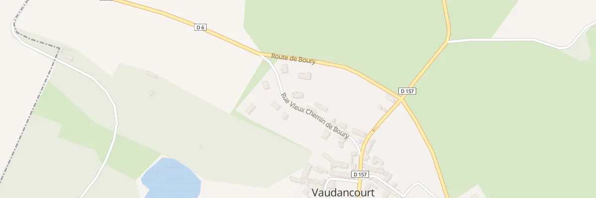 Plan du 12 Rue Vieux Chemin de Boury à Vaudancourt