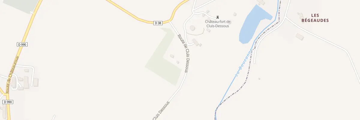 Plan du 1 Rte de Cluis-dessous à Cluis