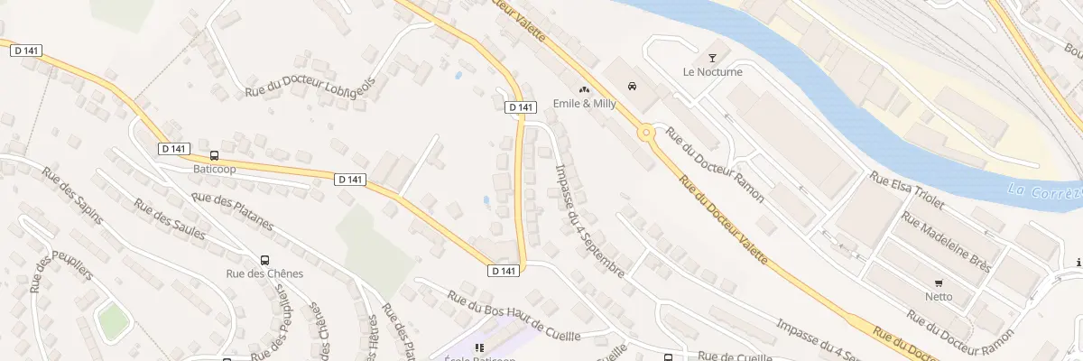 Plan du 19 Rue du Quatre Septembre à Tulle