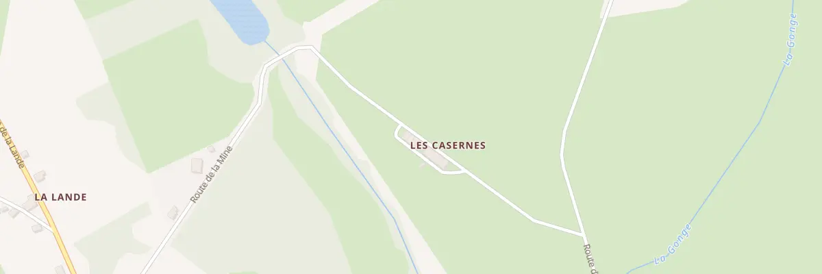 Plan du 3 Grandes Casernes à Bosmoreau-les-Mines