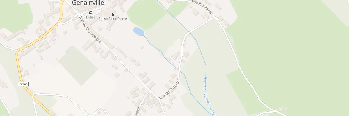 Plan du 7 Rue du Chat Noir à Genainville