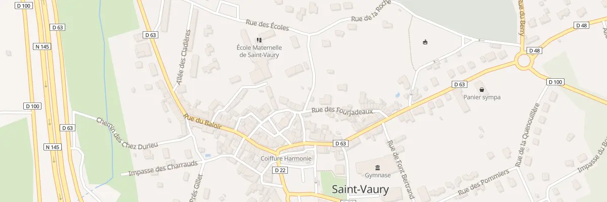 Plan du 1 Pl Maubert à Fleurat