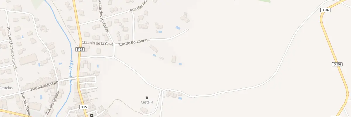 Plan du 8 Rue Boulbonne à Belpech