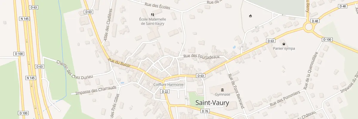 Plan du 7 Rue des Fourjadeaux à Saint-Vaury