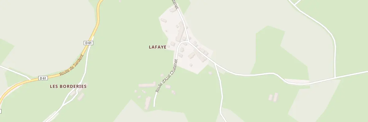 Plan du 7 Lafaye à Janaillat