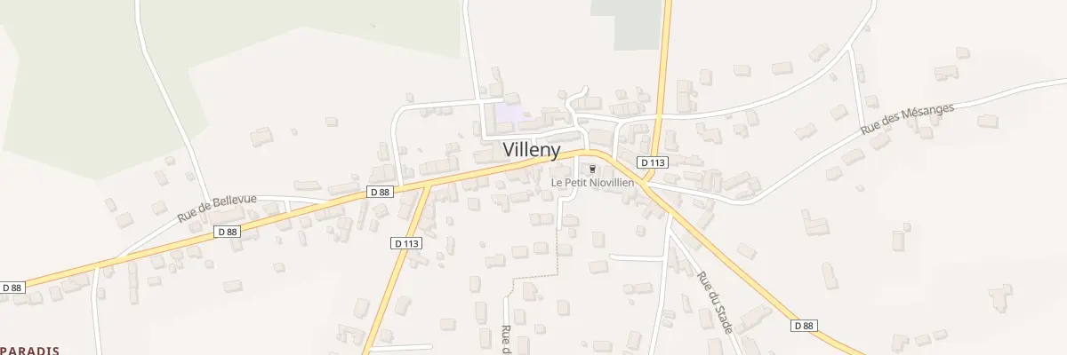 Plan du 8 Grande Rue à Villeny
