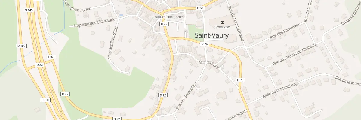 Plan du 1 Rue St Michel à Saint-Vaury