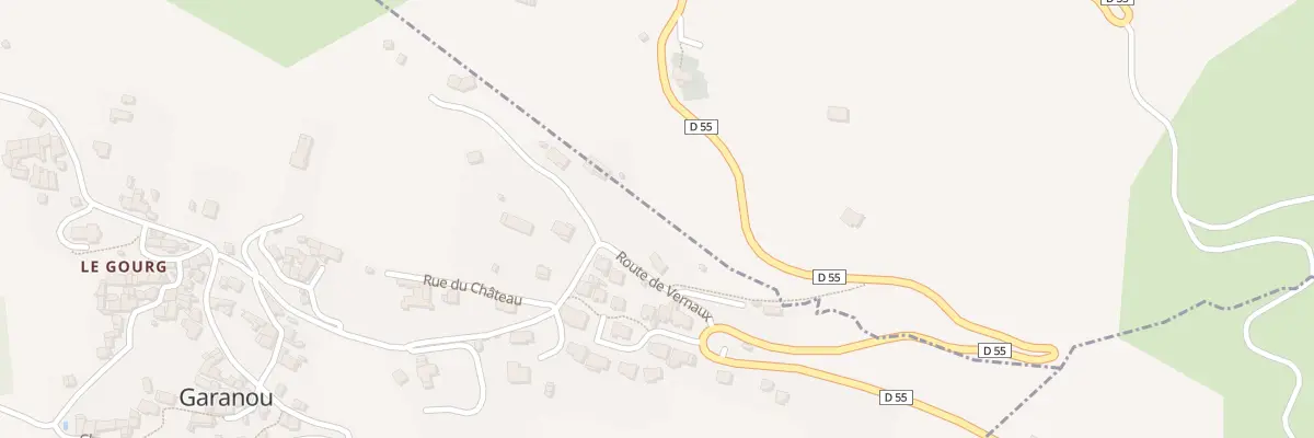 Plan du 3 Rte de Vernaux à Garanou