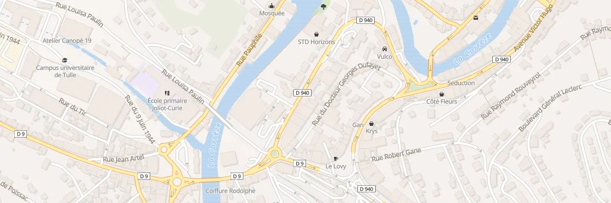 Plan du 17 Av Alsace Lorraine à Tulle
