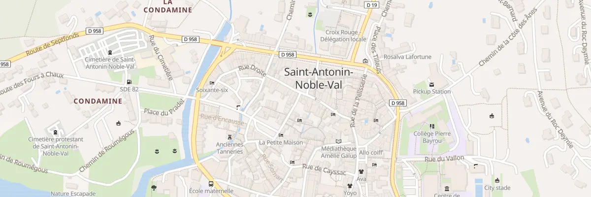 Plan du 2 Rue du Pont des Vierges à Saint-Antonin-Noble-Val