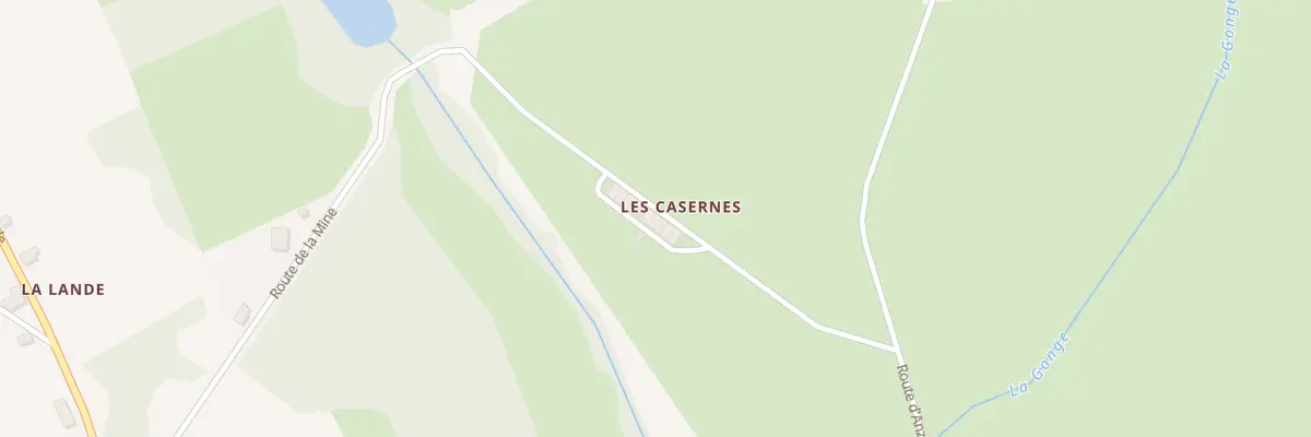 Plan du 9 Grandes Casernes à Bosmoreau-les-Mines