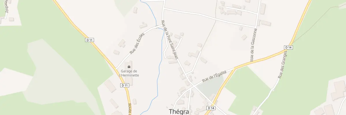 Plan du 5232F Font Saint-Jean à Thégra