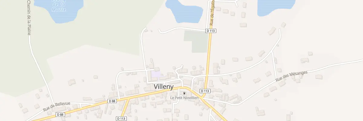 Plan du 5 Rue de la Vicairerie à Villeny