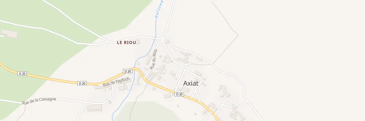 Plan du 1 Rue de la Déveze à Axiat