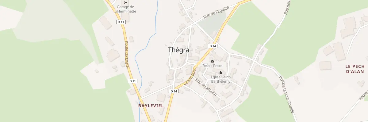 Plan du 5125 Thegra à Thégra