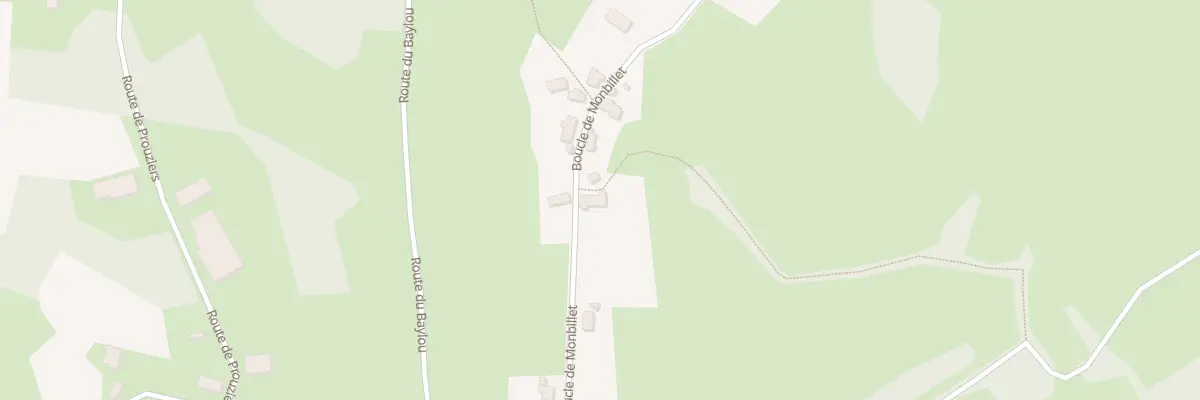 Plan du 5248F Monbillet à Thégra