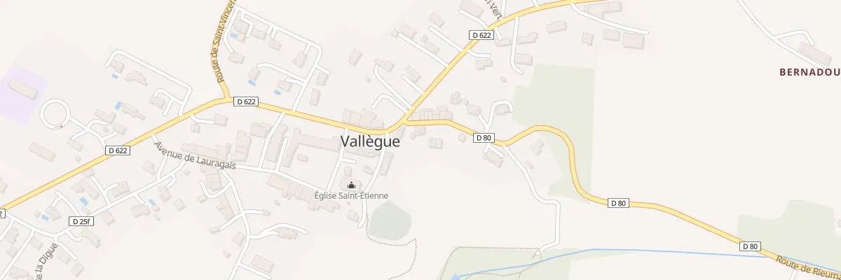 Plan du 2 Rte de Rieumajou à Vallègue