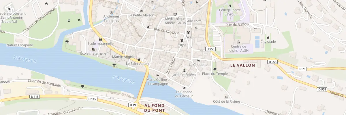 Plan du 6 Rue Frézal à Saint-Antonin-Noble-Val