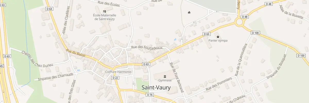 Plan du 1 Rue des Fourjadeaux à Saint-Vaury