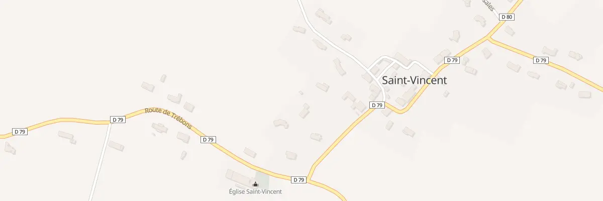 Plan du 9000 Village à Saint-Vincent