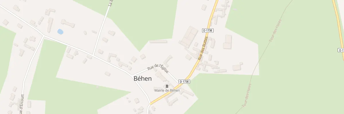 Plan du 7 Rue de l’Église à Béhen