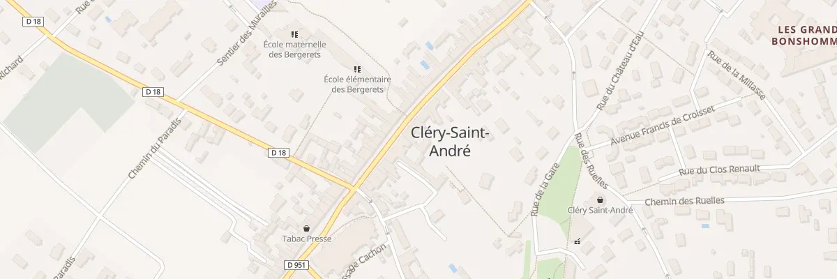 Plan du 96 Rue du Mal Foch à Cléry-Saint-André