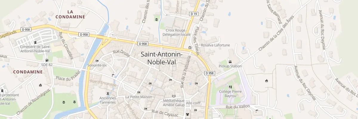 Plan du 7 Rue des Banhs à Saint-Antonin-Noble-Val