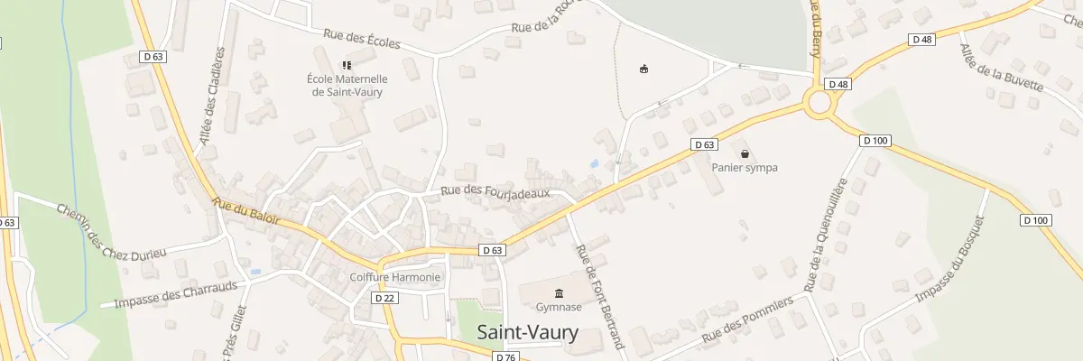 Plan du 12 Rue des Fourjadeaux à Saint-Vaury