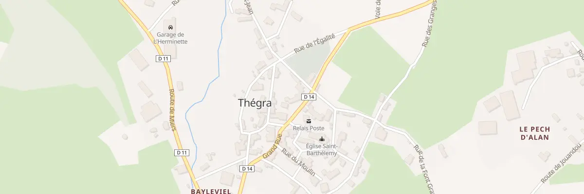 Plan du 5132 Thegra à Thégra