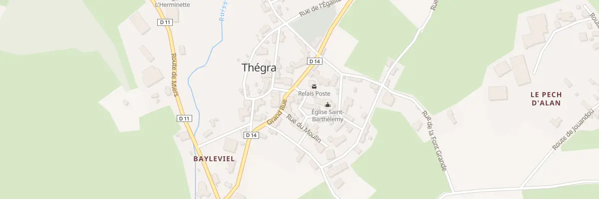Plan du 5151 Thegra à Thégra