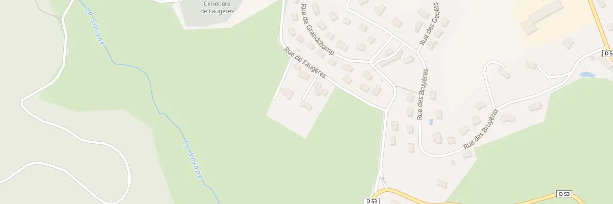 Plan du 3 Rte de Faugères à Naves