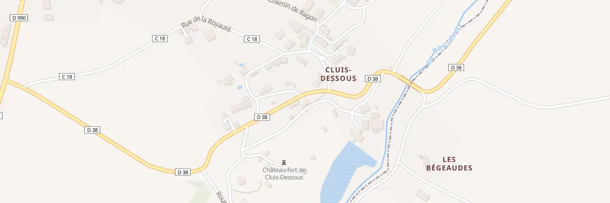 Plan du 4 Rte de Mouhers à Cluis
